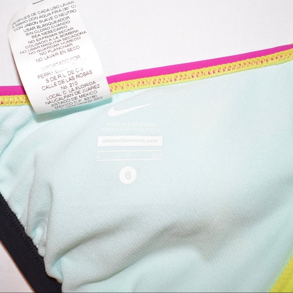 NWOT Nike Black, Yellow, and Pink Bikini Size 6 - Picture 6 of 6